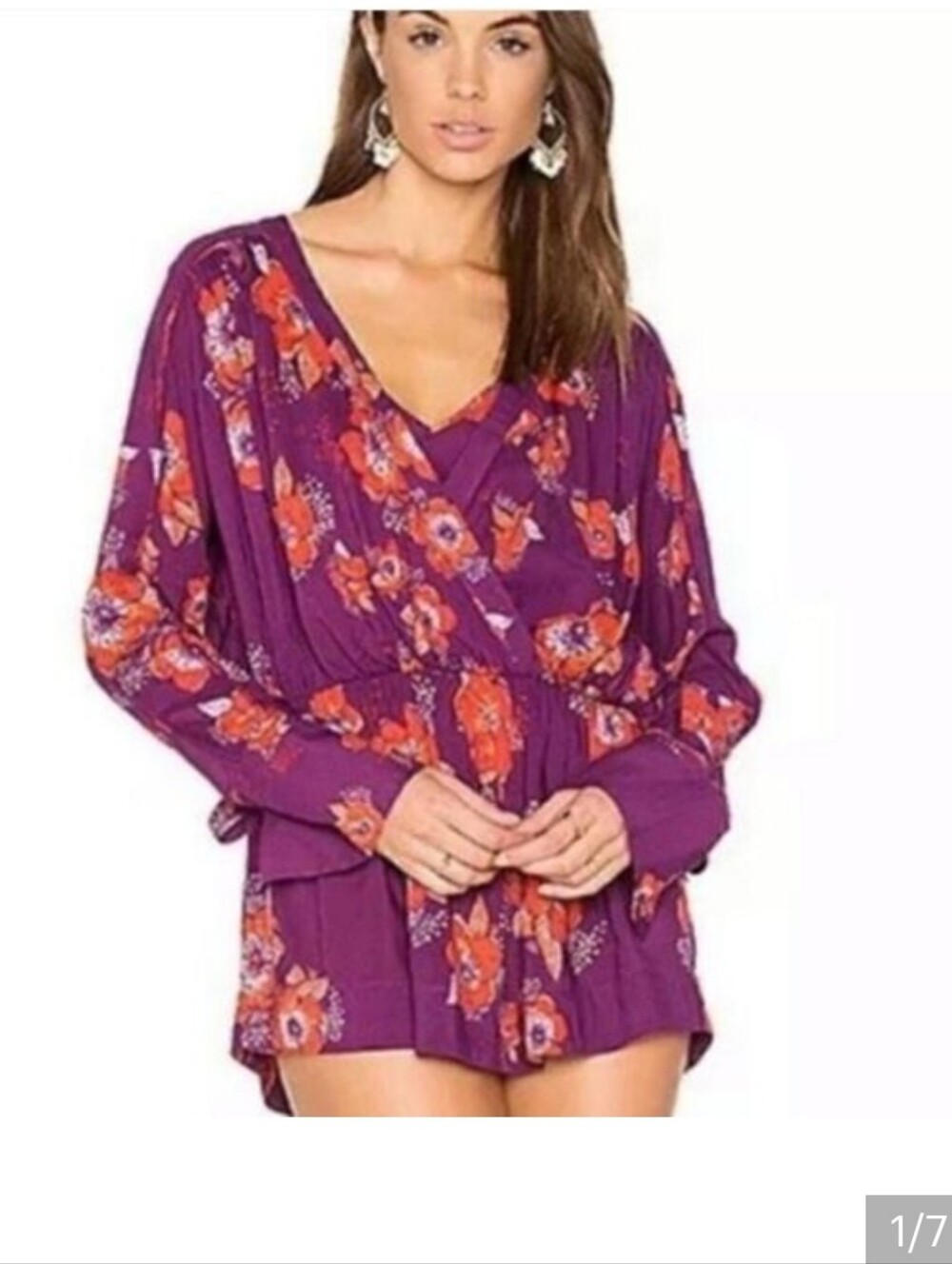 NWT FREE PEOPLE Tuscan Dreams Printed Tunic